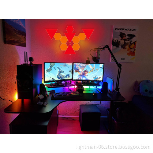 6pcs DIY Triangle RGB LED Panel Lamp